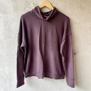 Aerie Offline Cowl Neck Brown Pullover Sweatshirt Size Medium
